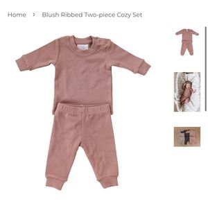 MEBIE BABY RIBBED COTTON SET 18MO